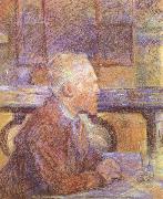 toulouse-lautrec, Portrait of Vincent van Gogh